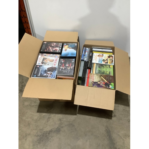 73 - 2x large boxes of various dvds
