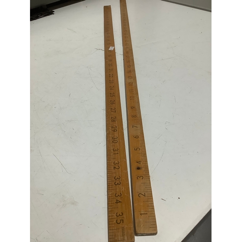 354 - Long wooden rulers