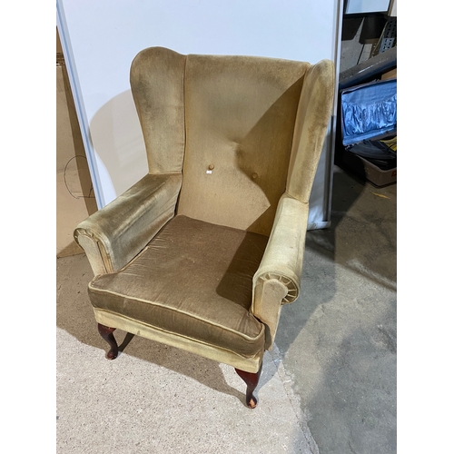 241 - Vintage wing backed chair