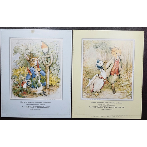 227A - 2 large colour posters. “The Tale of Peter Rabbit” and “The Tale of Jemima Puddleduck” both by Beatr... 