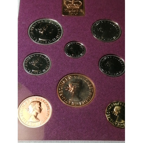 26A - 1970 proof set Halfcrown to halfpenny (8 coins)