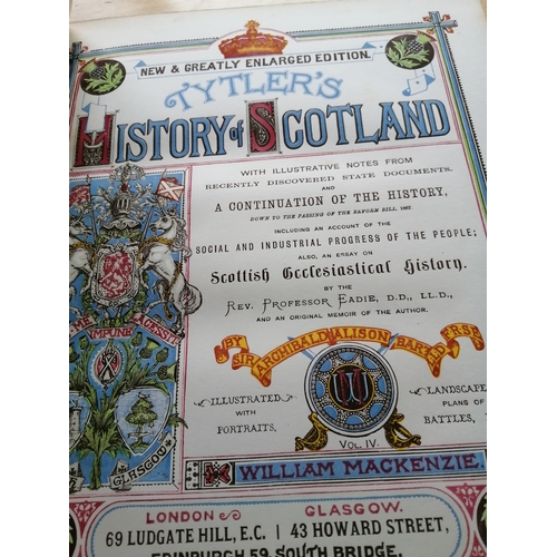 42A - Tyler's History of Scotland The complete collection (9 volumes) in excellent condition