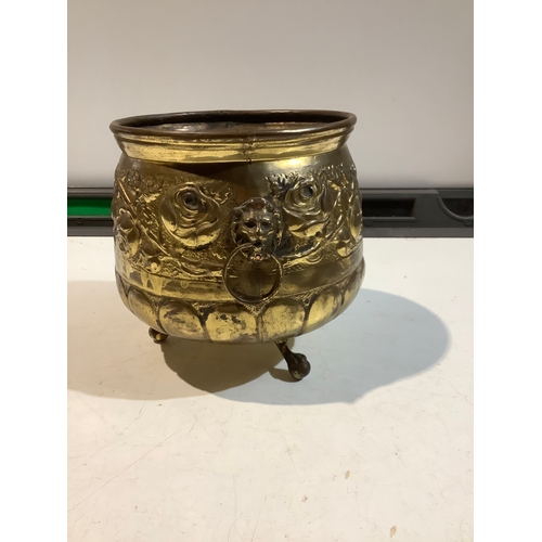 53 - Brass decorative planter