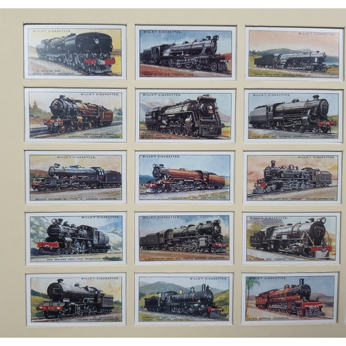 288A - “Railway Locomotives”. A series of 50 collectors cards. (See picture showing back of card). Sealed. ... 