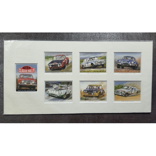 293A - 2 prints ”Cars of the 70’s Classic Rally” and “Escort Works Rally Mk I., Mk II Models. Golden Era Ca... 