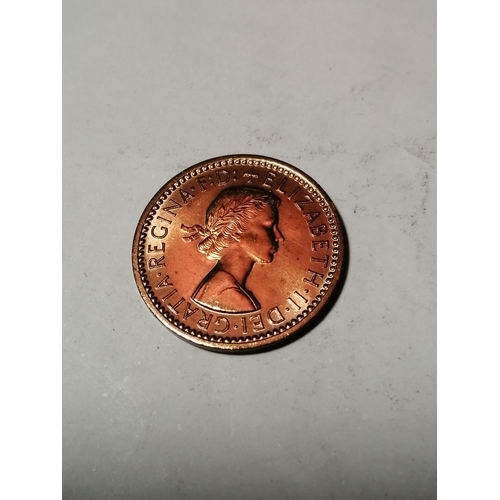 33A - 1956 farthing in uncirculated condition with full lustre