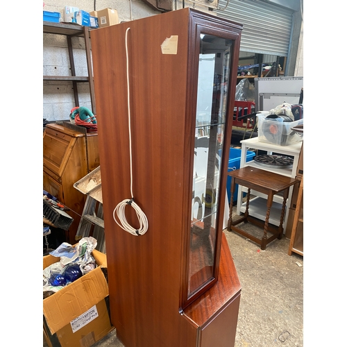 67 - Very nice condition mahogany glazed cabinet