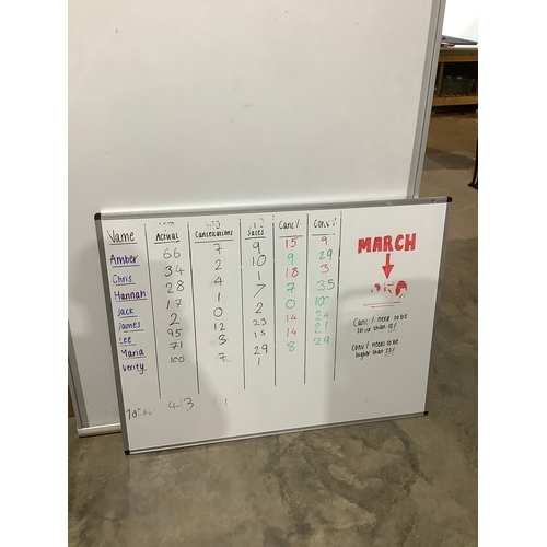 487 - 4ftx3ft whiteboard