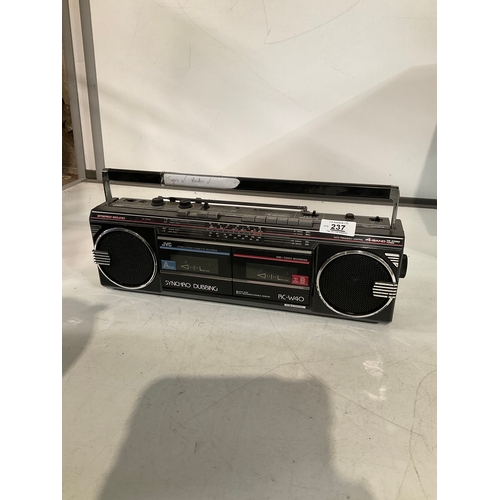 237 - JVC Radio cassette recorder RC-W40