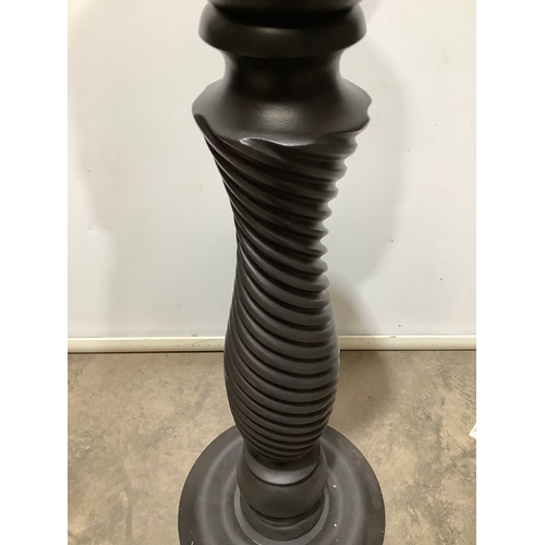 183 - 4ft tall black planter/candle holder