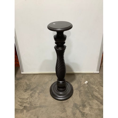 183 - 4ft tall black planter/candle holder