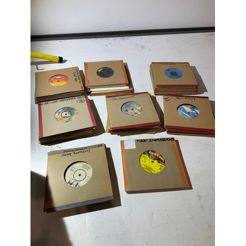 232 - Box of retired dj’s 7” singles including Diana Ross,Leo,pig bag,showaddywaddy and more