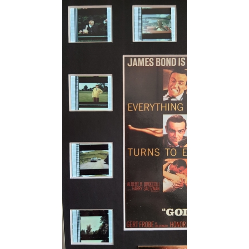 119A - Original film cells from the movie “Goldfinger”. Limited edition presentation print with 10 individu... 