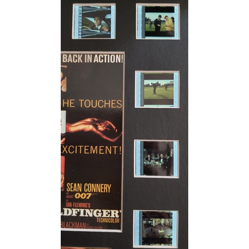 119A - Original film cells from the movie “Goldfinger”. Limited edition presentation print with 10 individu... 