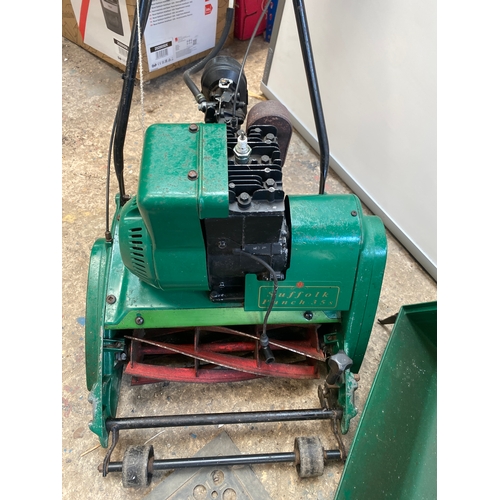 224 - Suffolk punch 35s petrol lawnmower - sold as needing a service