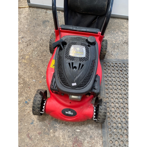 229 - Wilko petrol lawnmower - sold as needing a service