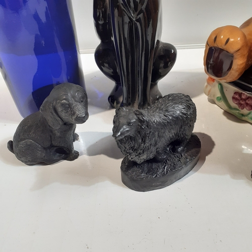 3 - Quantity of ornaments. Tall cat, bears, coal figures and more. Overall good condition