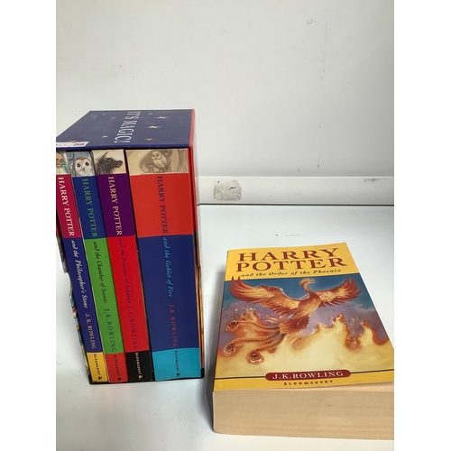 307 - Box set of Harry Potter books plus Harry Potter and The Order of the Phoenix