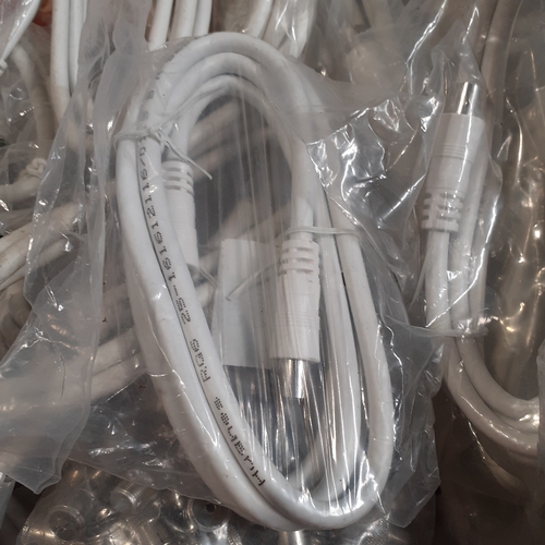 17 - Very large quantity of coax tv aerials . Bags of fittings . Mostly new, unused.