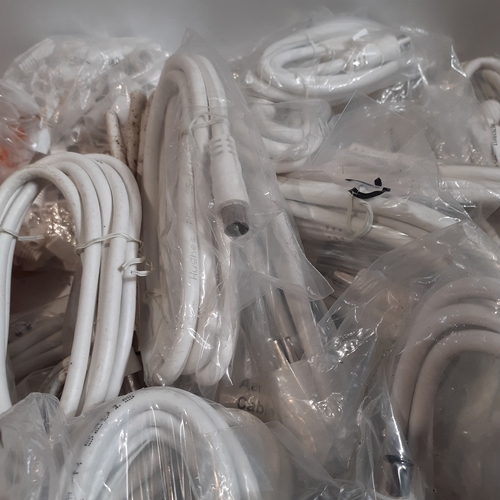 17 - Very large quantity of coax tv aerials . Bags of fittings . Mostly new, unused.