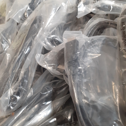 6 - Large quantity of HDMI cables. In wrappers, unused