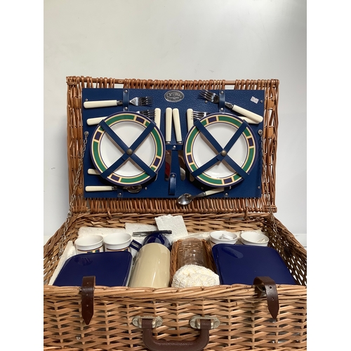 326 - Optima made exclusively for the John Lewis partnership lovely picnic basket including contents