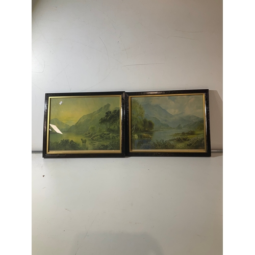 198 - 2 framed and glazed landscape prints