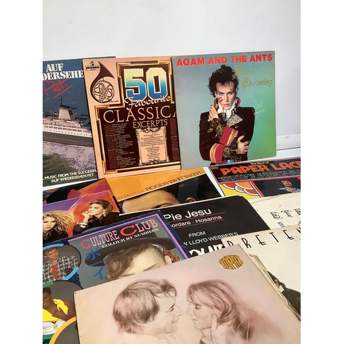 374 - Selection of LPs includes Adam and the ants 50s classics and more