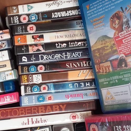 496 - Large selection of DVDs, Blu-ray, VHS and CDs includes Mrs Brown’s boys Madagascar and many more