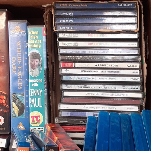 496 - Large selection of DVDs, Blu-ray, VHS and CDs includes Mrs Brown’s boys Madagascar and many more