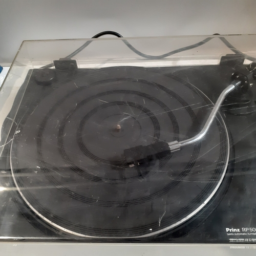 22A - Prinz RP500 semi automatic turntable. Clean condition.  Working order. Minor scuffs to casing