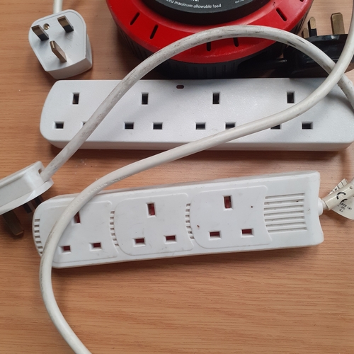 3 - Quantity of electrical extension leads including 5mtr 2 socket, 2x 4 socket and a 3 socket