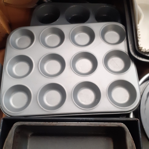 5 - Large quantityof baking/cake tins and trays. Many in new condition. Quality makes . Includes a prest... 