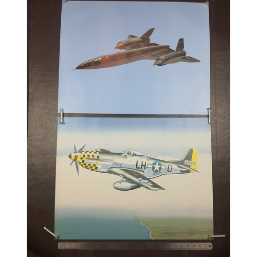 350A - Set of 10 posters of World War 2 Planes
Poster size: 25 inches wide by 20 inches high.
Planes are:
L... 