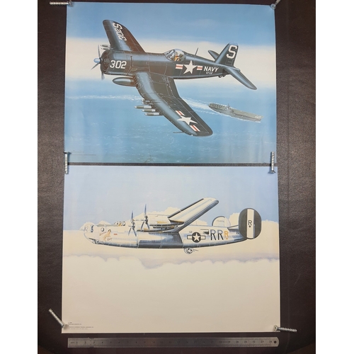 350A - Set of 10 posters of World War 2 Planes
Poster size: 25 inches wide by 20 inches high.
Planes are:
L... 