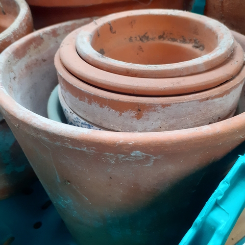 20 - Quantity of terracotta/clay flowerpots.  Varying sizes. No damage