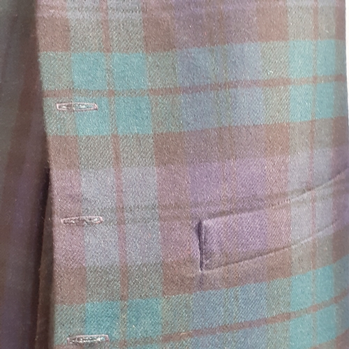 24 - Men's tartan waistcoat and trousers. Not quite matching but good condition. Waistcoat small and trou... 