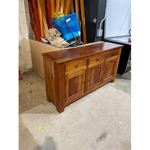 29 - Large 1.75m mango wood heavy sideboard unit