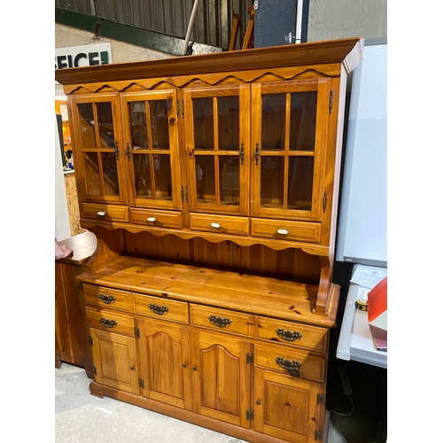 37 - 1.55m long pine dresser in tidy condition