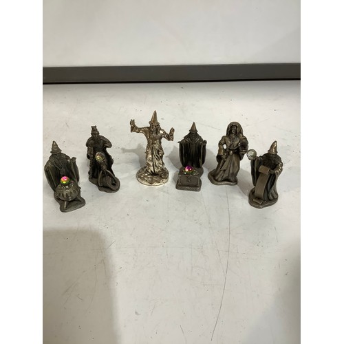 46 - Pewter mythical figures by Roy London & one other