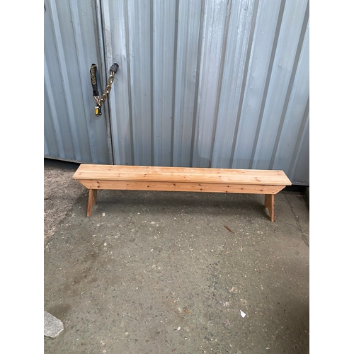 408 - Pine 6ft long bench display stand