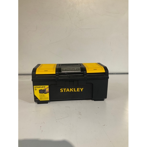 148 - Stanley 19” tool box with some tools