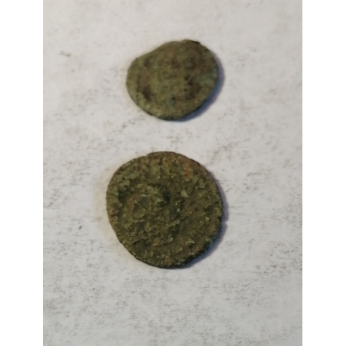 24B - 2 x Roman coins