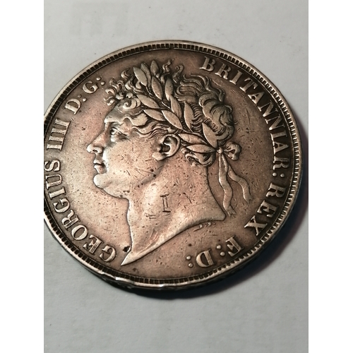 37A - 1822 George IV secundo crown in very fine condition