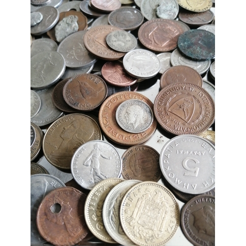 39A - Large tin of mixed coinage (silver noted)