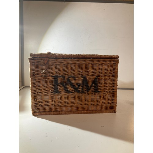 171 - large wicker Forntnum & Masons basket