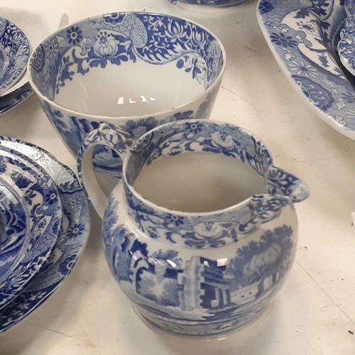 7 - Italian Copeland Spode joblot. Includes 6 full trios with no damage plus the square tea plates, a su... 