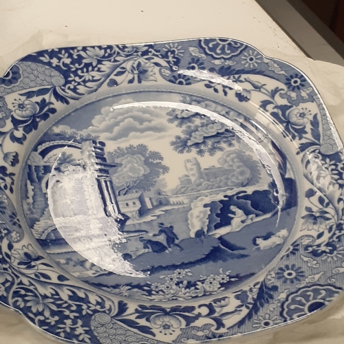 7 - Italian Copeland Spode joblot. Includes 6 full trios with no damage plus the square tea plates, a su... 