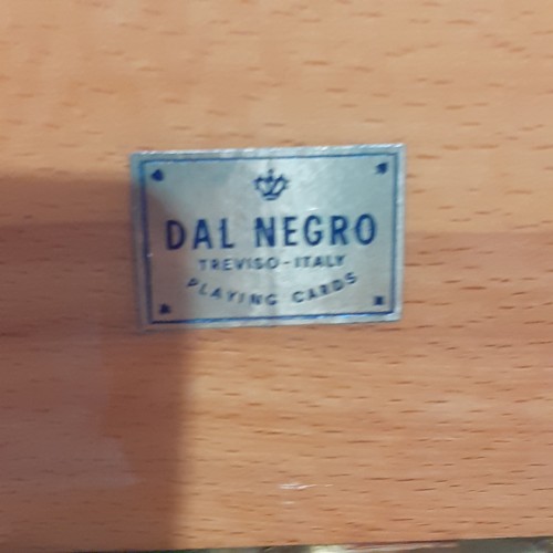 11 - Italian made, Dal Negro box containing playing cards. The box depicts a very early motor vehicle wit... 