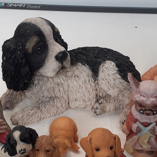 18 - Quantity of various different ornaments including dogs, cats, pigs, meerkat and more